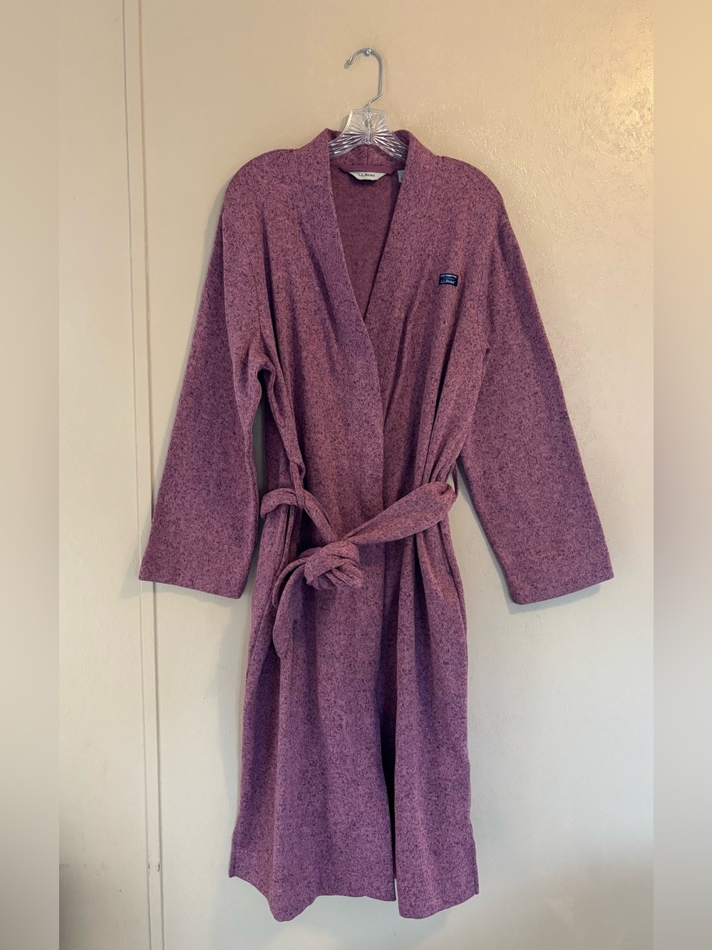 L.L.Bean Women's Sweater Fleece Robe sz L